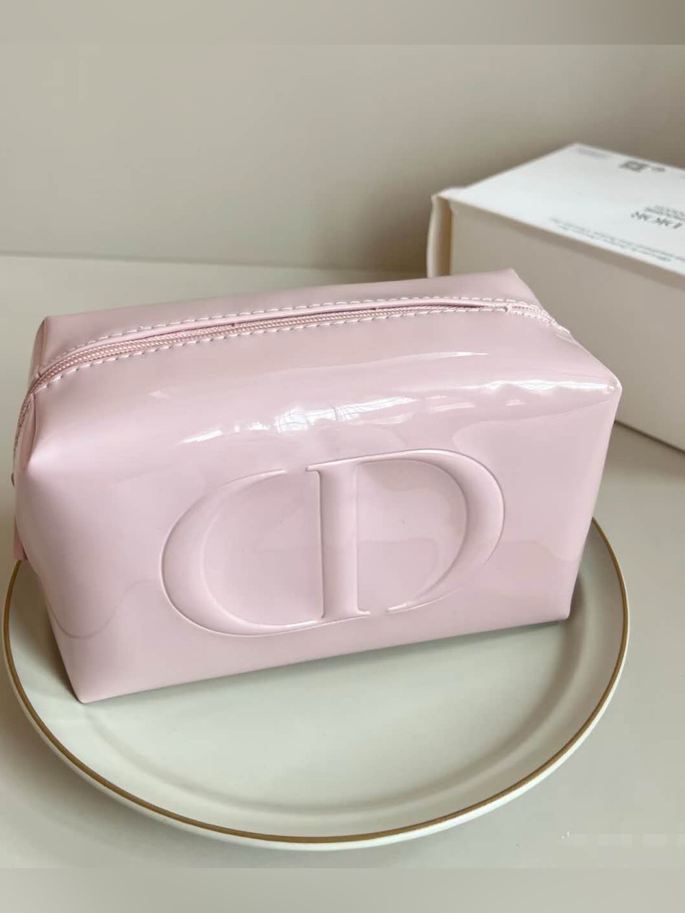 Dior Beauty Cosmetic Pouch with CD Logo